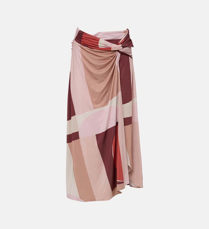 Mely Geometric-print Skirt