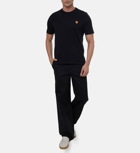 Maison Kitsune Classic Fox-embroidery Regular-fit T-shirt, Black, Xl, Model View