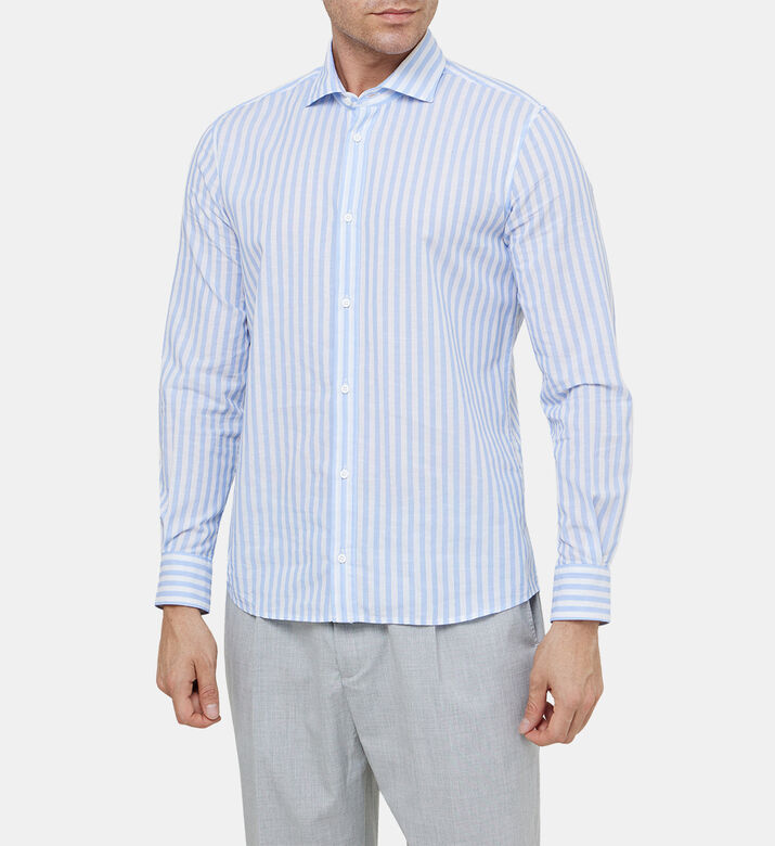 Cotton Stripe-print Regular-fit Shirt