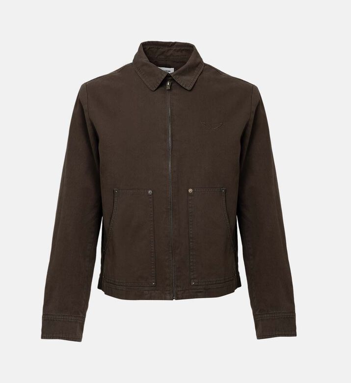 جاكيت لونايس بومبر قطن مصبوغ