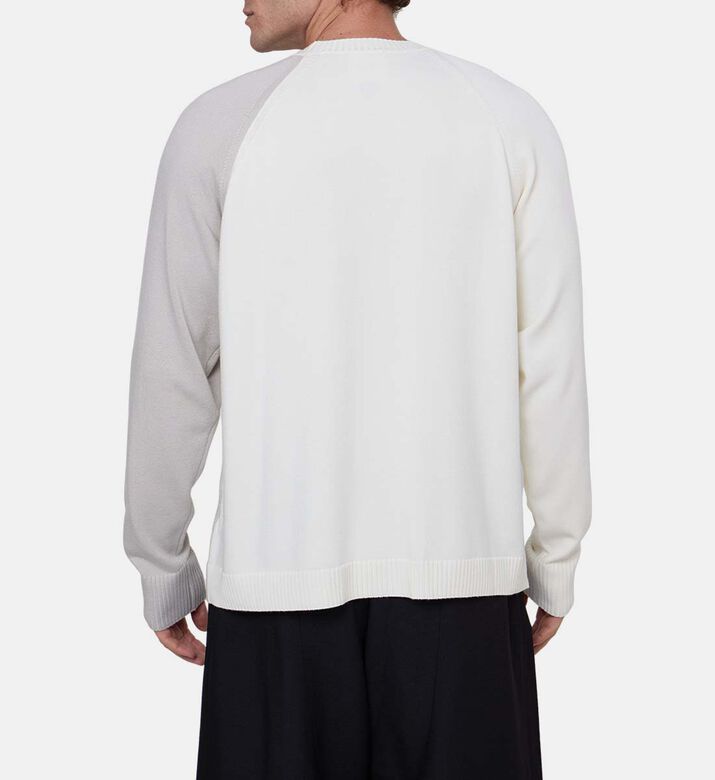 سترة فضفاضة بأكمام رغلان بلونين