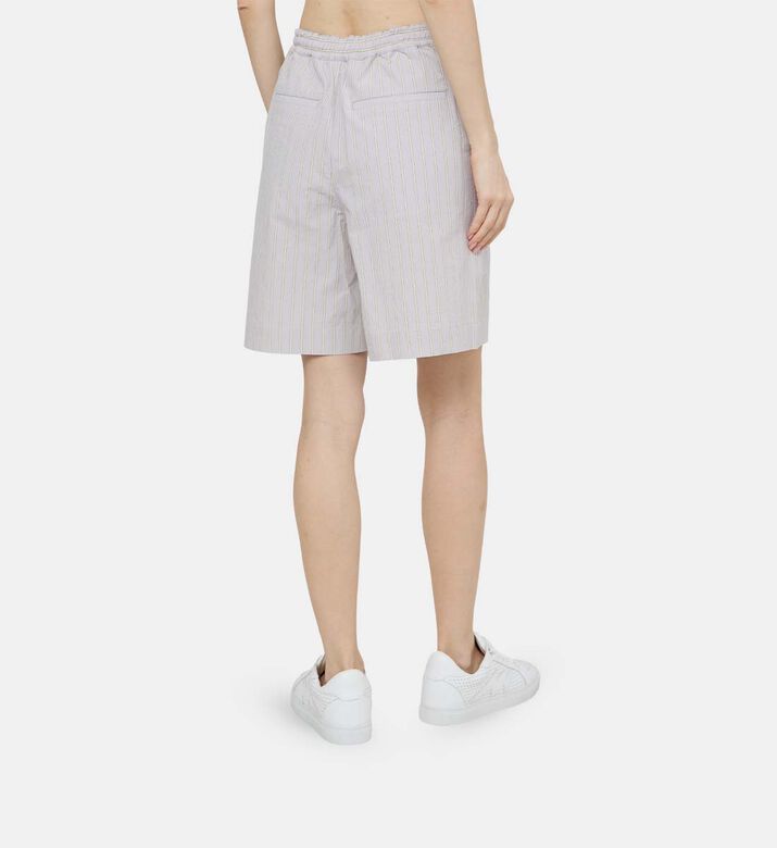 Emeric Striped Cotton Shorts