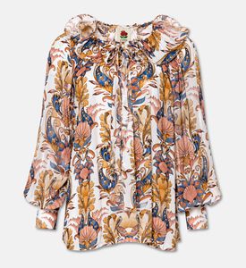 Farm Rio Ruffle Long-sleeve Blouse, Packshot View