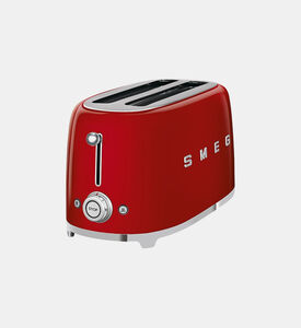Smeg 50s Style 4-slice Toaster, Red, Packshot View