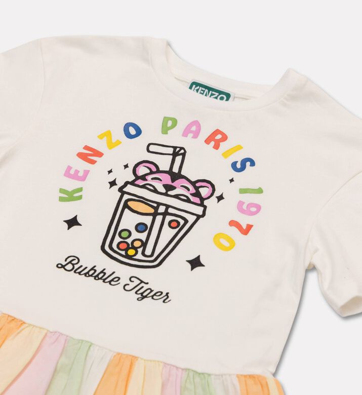 Kenzo Striped Glossy Poplin Dress, Packshot View