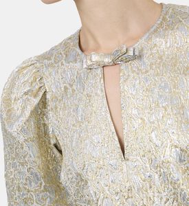 Metallic-effect Mini Dress