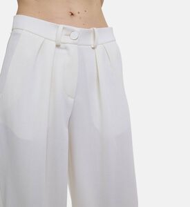 Rowen Rose Palazzo-style Wide-leg Trousers, Model View