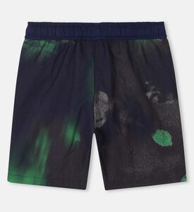 شورت سباحة بطبعة مجردة