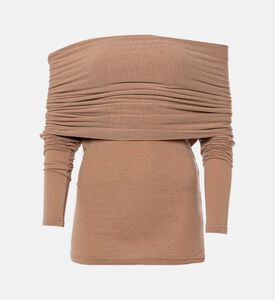 Source Unknown Off-shoulder Long-sleeve Top, Packshot View