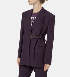 Side Buckle Oversized Blazer