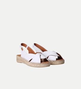 Enola-p Leather Low-wedge Espadrille