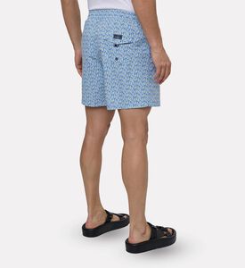Hackett London Crystalline Abstract-print Regular-fit Shorts, Model View