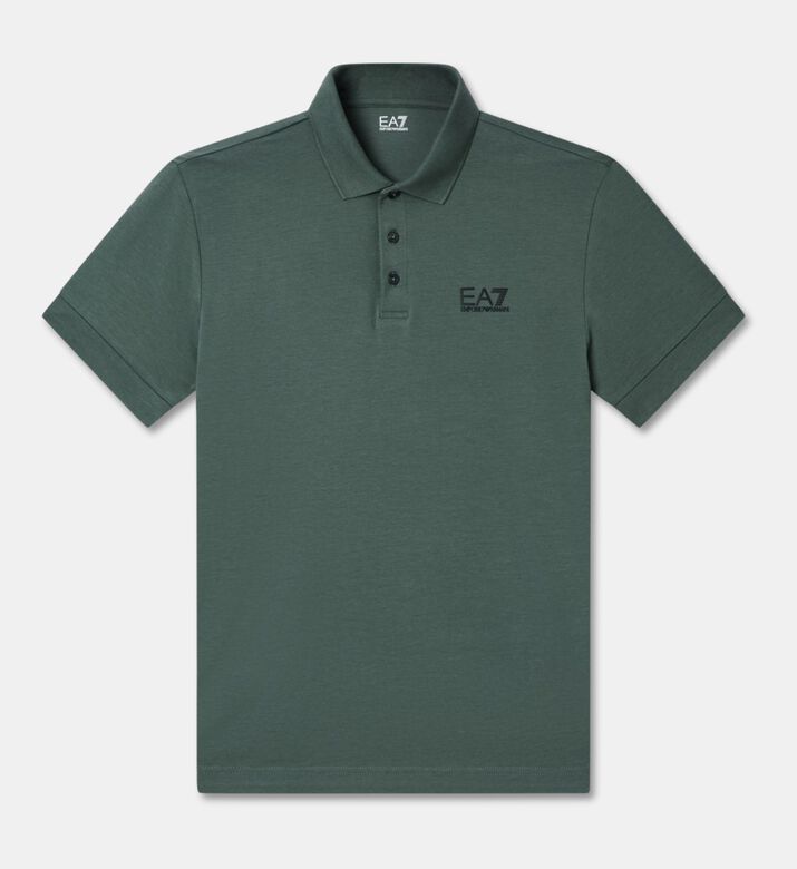 EA7 Logo Printed Polo Shirt, Packshot View