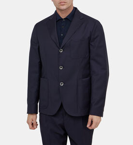 بليزر بياقة في بصف أزرار