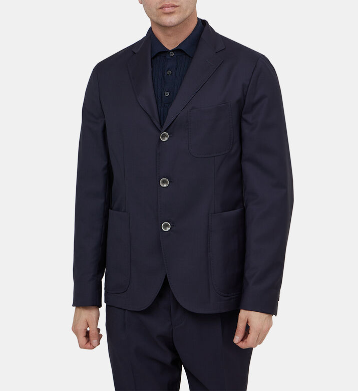 بليزر بياقة في بصف أزرار