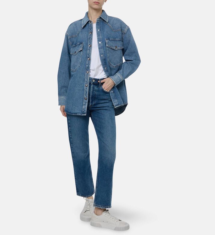 Agolde Button Closure Long-sleeve Shirt, Model View