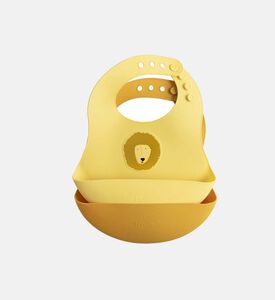 Mr. Lion Silicone Bib Set
