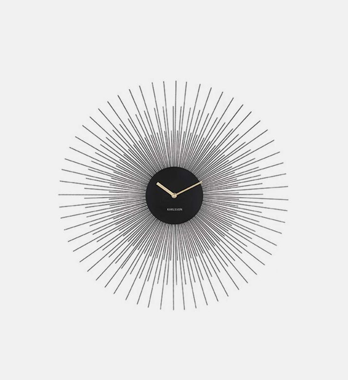 Peony Steel Starburst Wall Clock