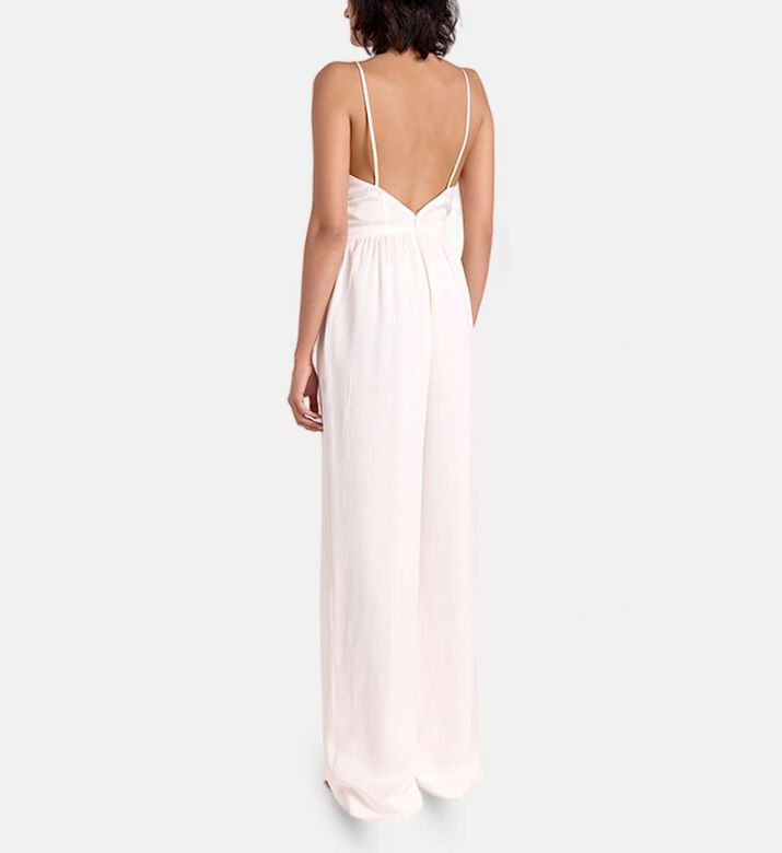 Savanna Silk Strappy Wide-leg Jumpsuit, Model View