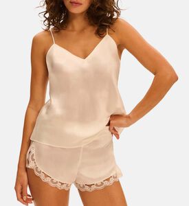 شورت بقصة مريحة ساتان