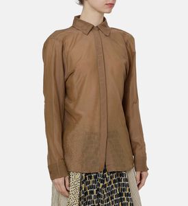 Lele Mesh Button-down Shirt