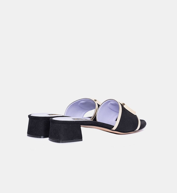 Suede Leather Slide Sandals Suede Leather Slide Sandals