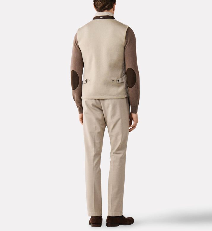 Hackett London Gilet Windsor, Beige, Xl, Model View