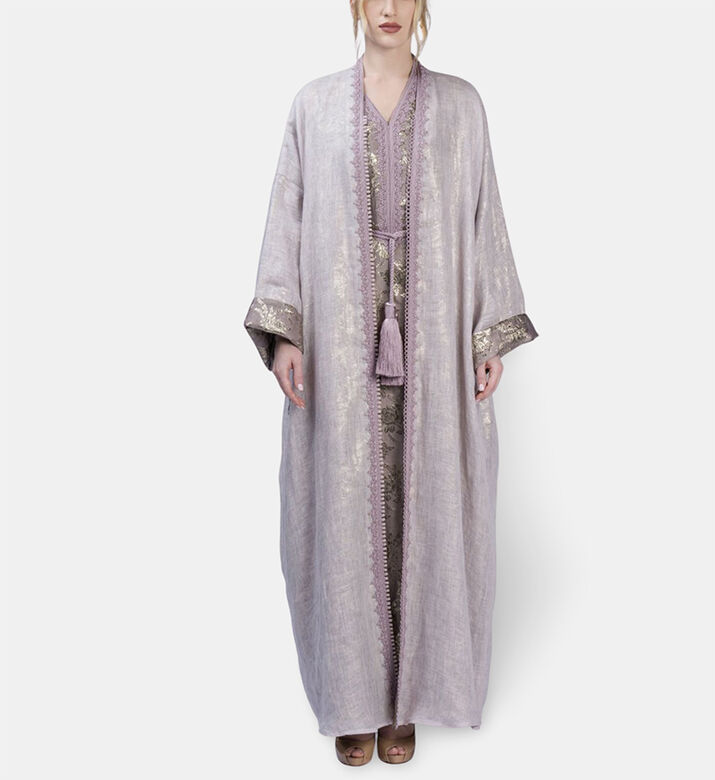 Moonlight Abaya, Pink, Model View