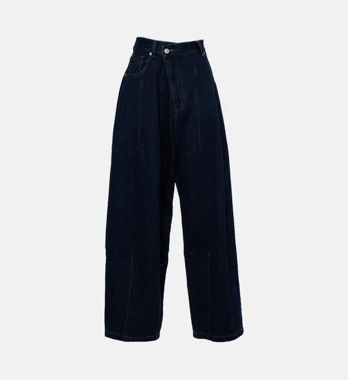 Dawei Structured Tapered Denim Pants, Packshot View Dawei Structured Tapered Denim Pants, Packshot View