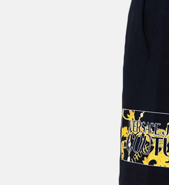 شورت قطني بطبعة شعار مربع شورت قطني بطبعة شعار مربع