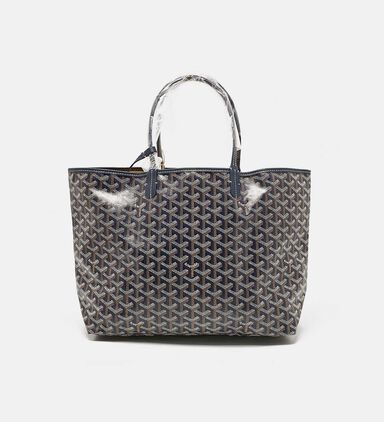 Saint Louis Pm Leather Canvas Tote Bag