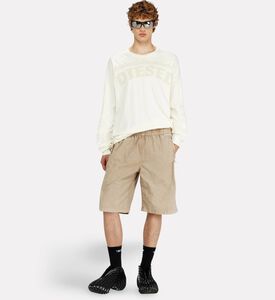 Diesel Elastic-waist Zip-pocket Shorts, Model View
