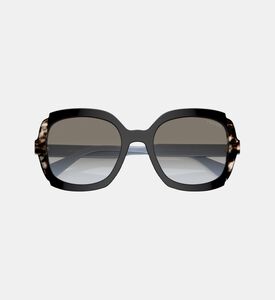 Gradient Round Frame Sunglasses 54