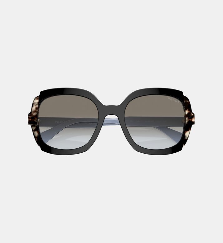 Gradient Round Frame Sunglasses 54