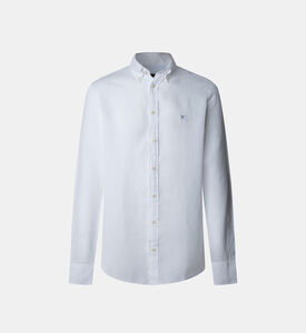 Essential Embroidered Logo Linen Shirt