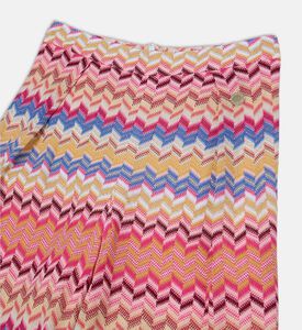 بنطال واسع الساق بطبعة على كامله