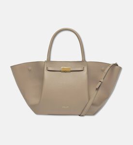 Demellier City-inspired Leather Bag, Taupe, Packshot View
