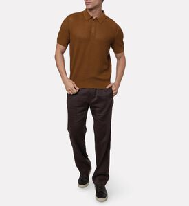 Corneliani Quarter-zip Mesh-knit Regular Polo Shirt, Model View