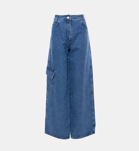 جينز إيمري بقطن عضوي عريض الساقين