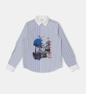 قميص كلاسيكي بطبعة مخططة