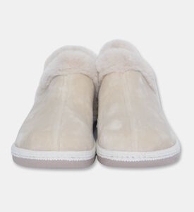Salvi Wrap-around Plush Trim Faux-fur Loafers, Beige, Eu-40, Packshot View