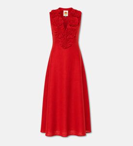 Farm Rio Floral Appliqu&eacute; Sleeveless Maxi Dress, Packshot View