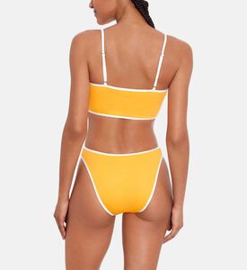 Scooped Two-tone Bikini Bottom