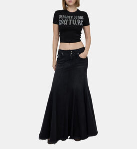 تيشيرت قطن بلوغو بأحجار الراين