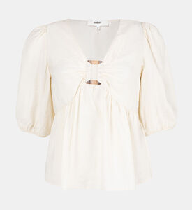 بلوزة بأكمام قصيرة واسعة من لوكي