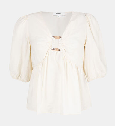 Locky Short Sleeve Flared Top