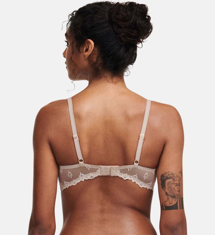 حمالة صدر نصفية دانتيل مطرز بأزهار