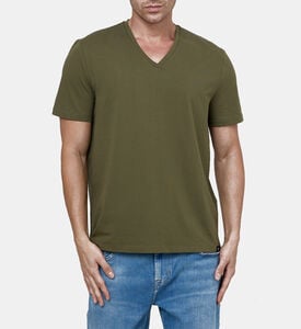 Cotton V-neck T-shirt Cotton V-neck T-shirt