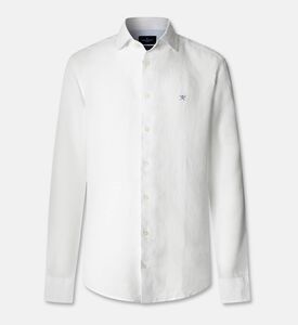 Hackett London Shirt Linen, White, Xl, Packshot View