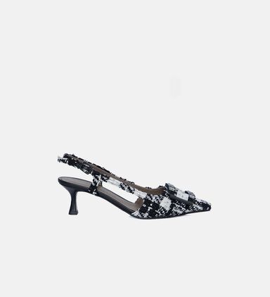 Tweed Slingback Pumps